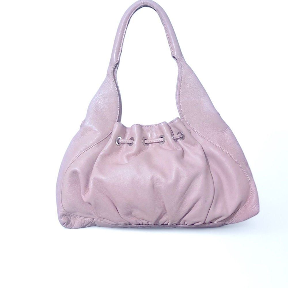 Pink Leather Women's Bag - Picture 2 of 9